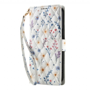 Lederhüllen Samsung Galaxy A17 4g / 5g Handyhülle Geldbörse Mit Blumenmuster