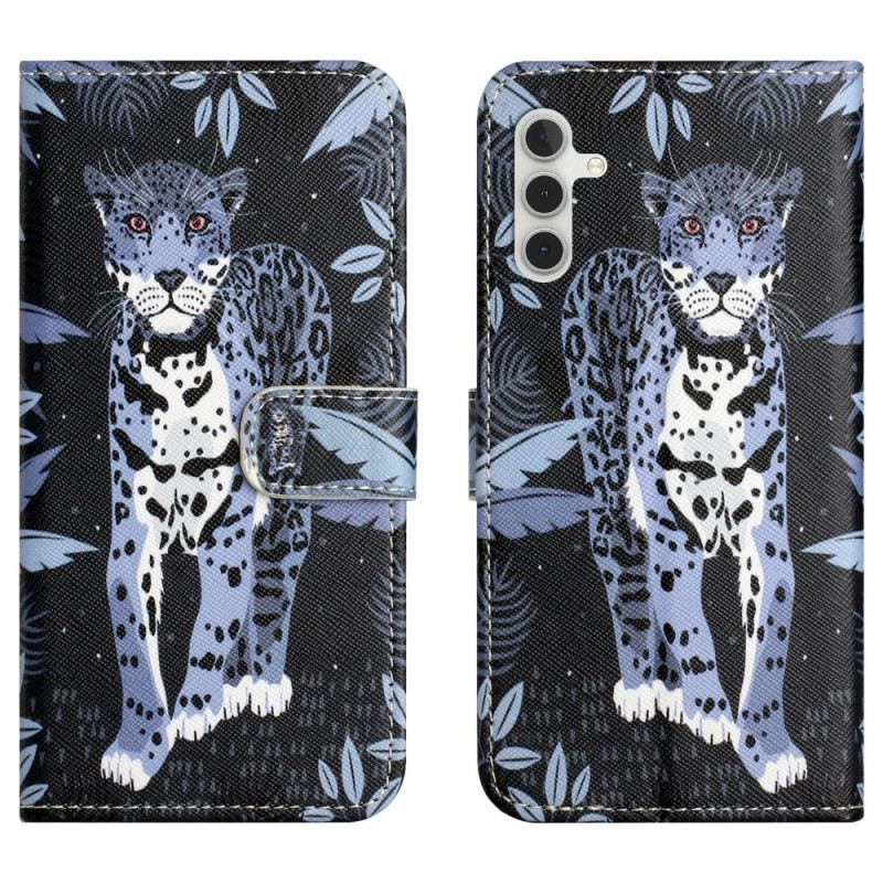Lederhüllen Samsung Galaxy A17 4g / 5g Handyhülle Leopard