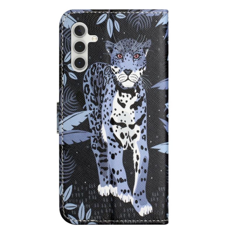 Lederhüllen Samsung Galaxy A17 4g / 5g Handyhülle Leopard