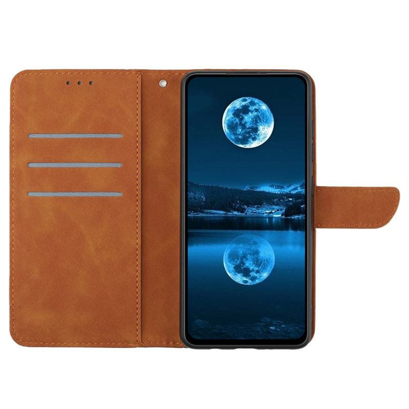 Lederhüllen Samsung Galaxy A17 4g / 5g Handyhülle Linien Und Streifen