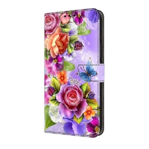 Lederhüllen Samsung Galaxy A17 4g / 5g Intensives Blumenmuster
