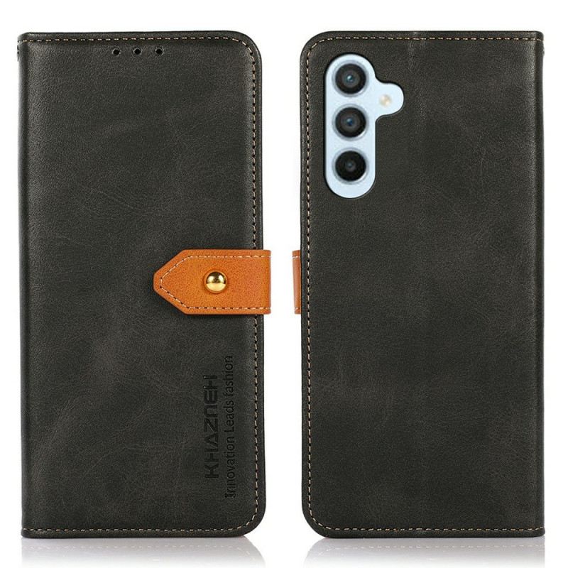 Lederhüllen Samsung Galaxy A17 4g / 5g Khazneh Goldverschluss