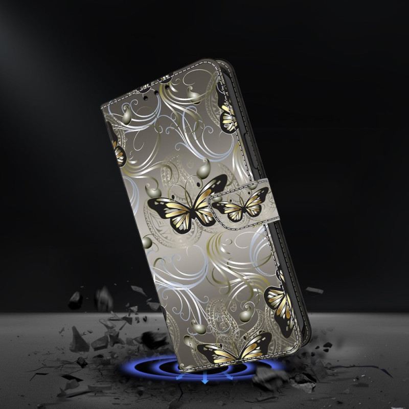 Lederhüllen Samsung Galaxy A17 4g / 5g Spitzenfalter