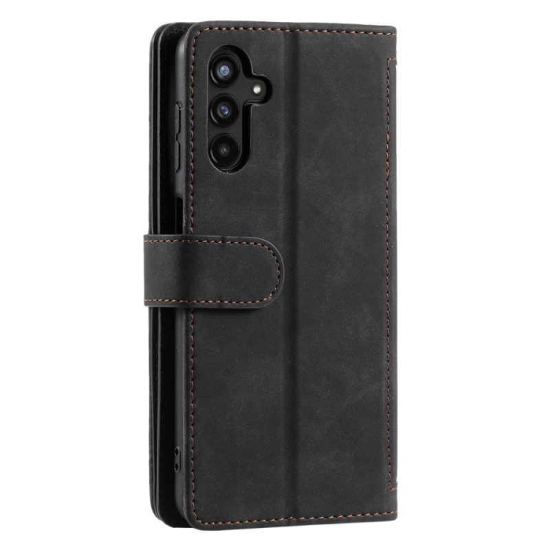 Lederhüllen Samsung Galaxy A17 4g / 5g Vintage-geldbörse Mit 9 Kartenfächern