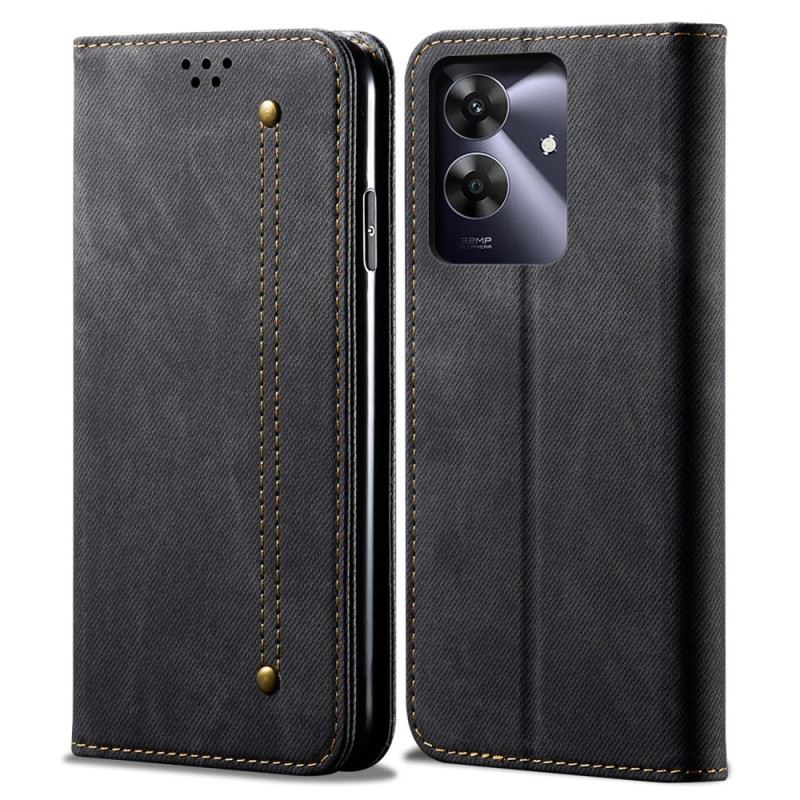 Flip Case Realme Note 60 Handyhülle Denim-stoff