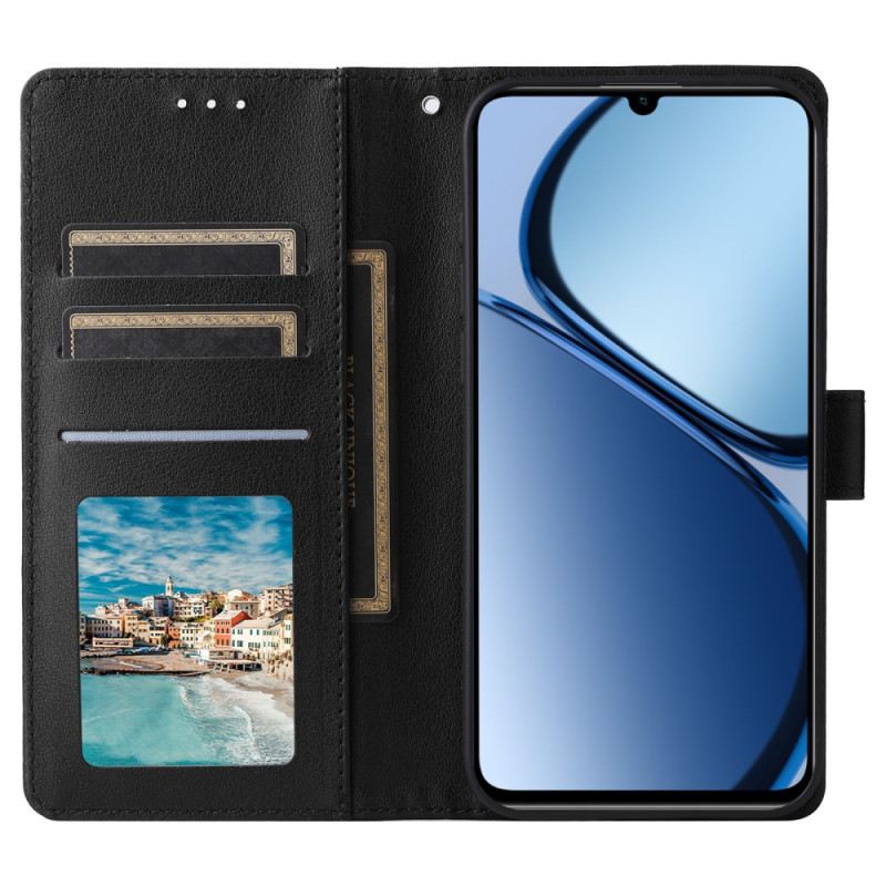 Lederhüllen Für Realme Note 60 Glattes Kunstleder