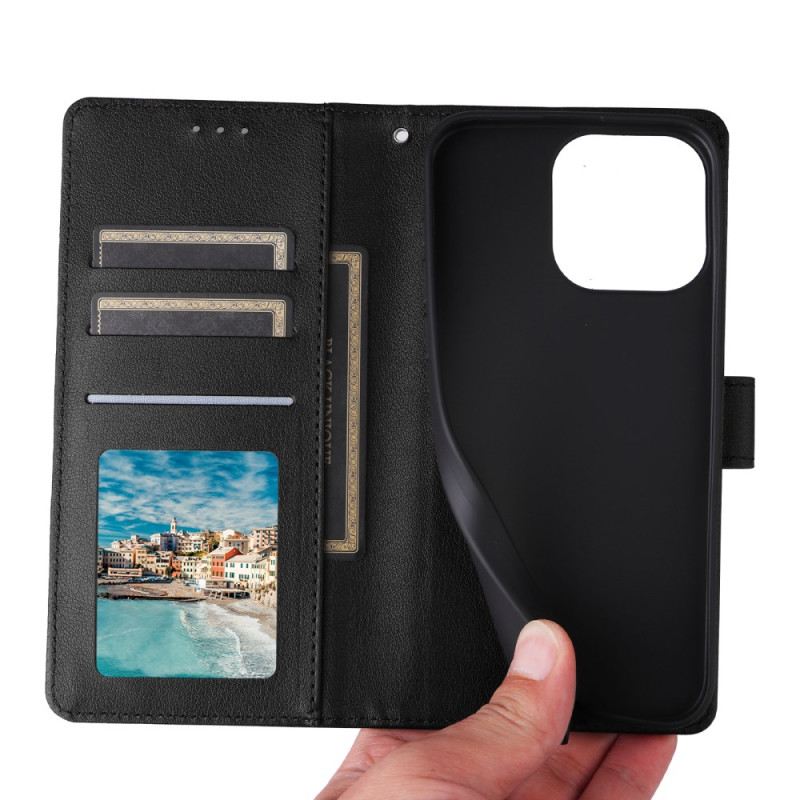 Lederhüllen Für Realme Note 60 Glattes Kunstleder