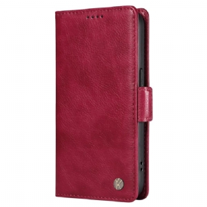 Lederhüllen Für Realme Note 60 Vintage Yikatu