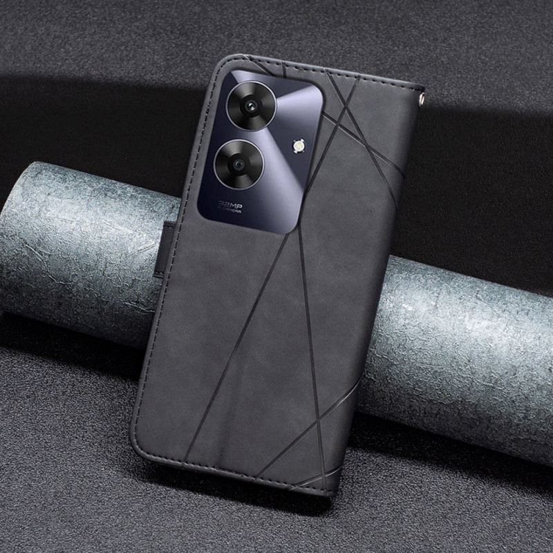 Lederhüllen Realme Note 60 Geometrische Muster Binfen Color