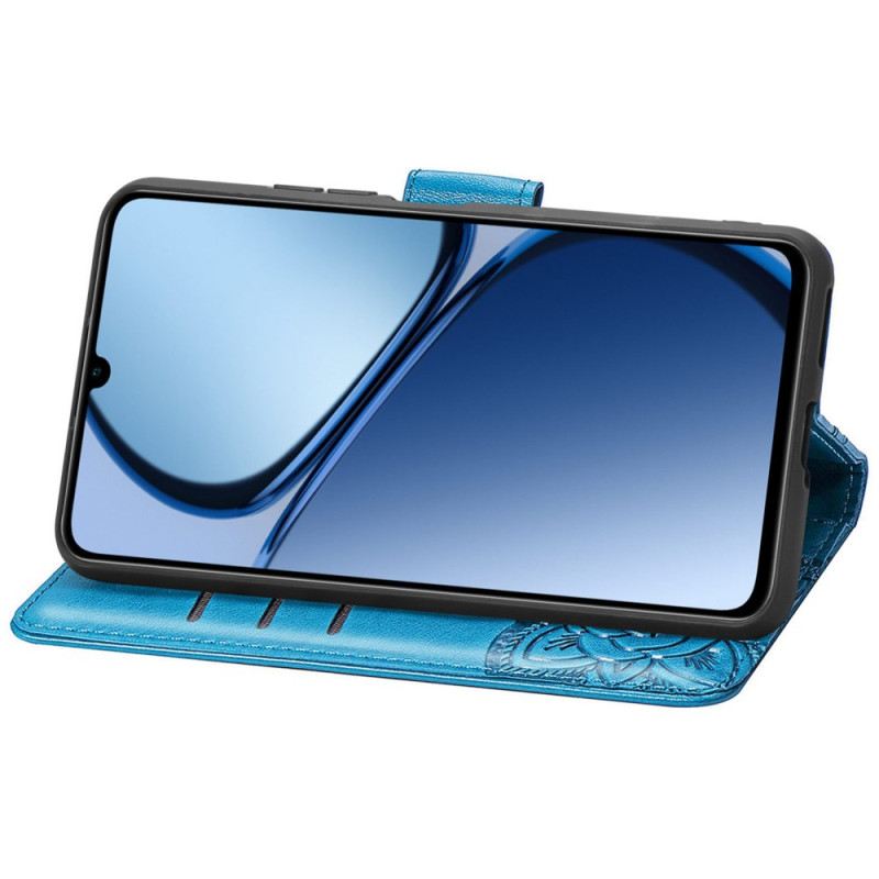 Lederhüllen Realme Note 60 Handyhülle Barocker Schmetterling