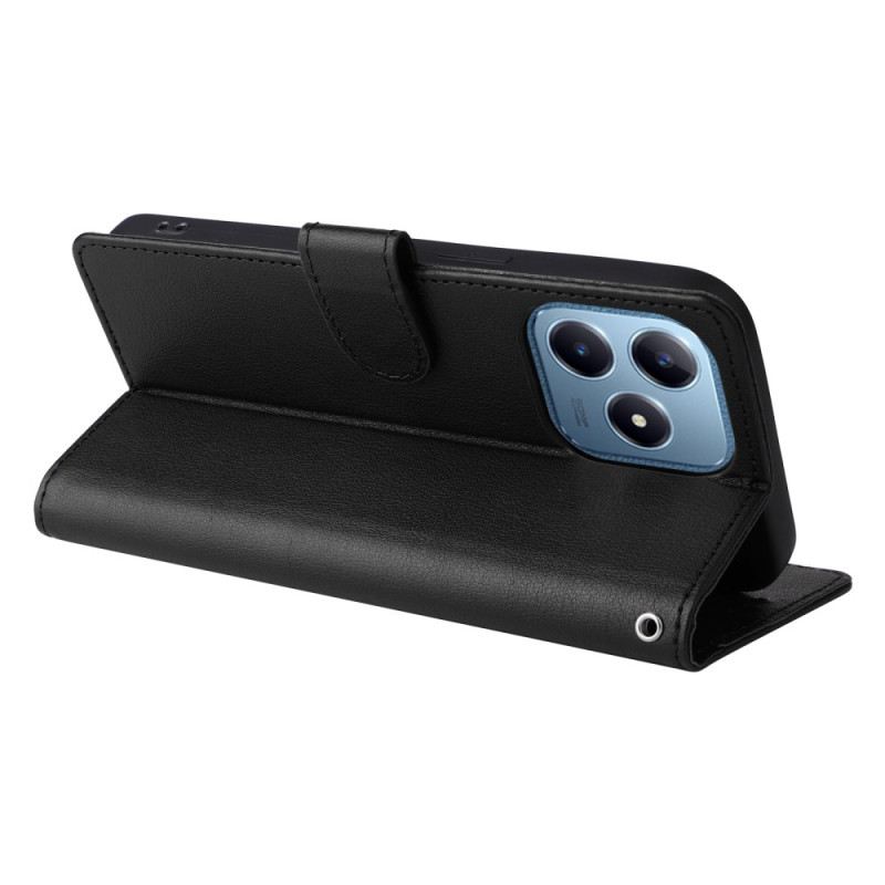 Lederhüllen Realme Note 60 Handyhülle Glatte Lederoptik