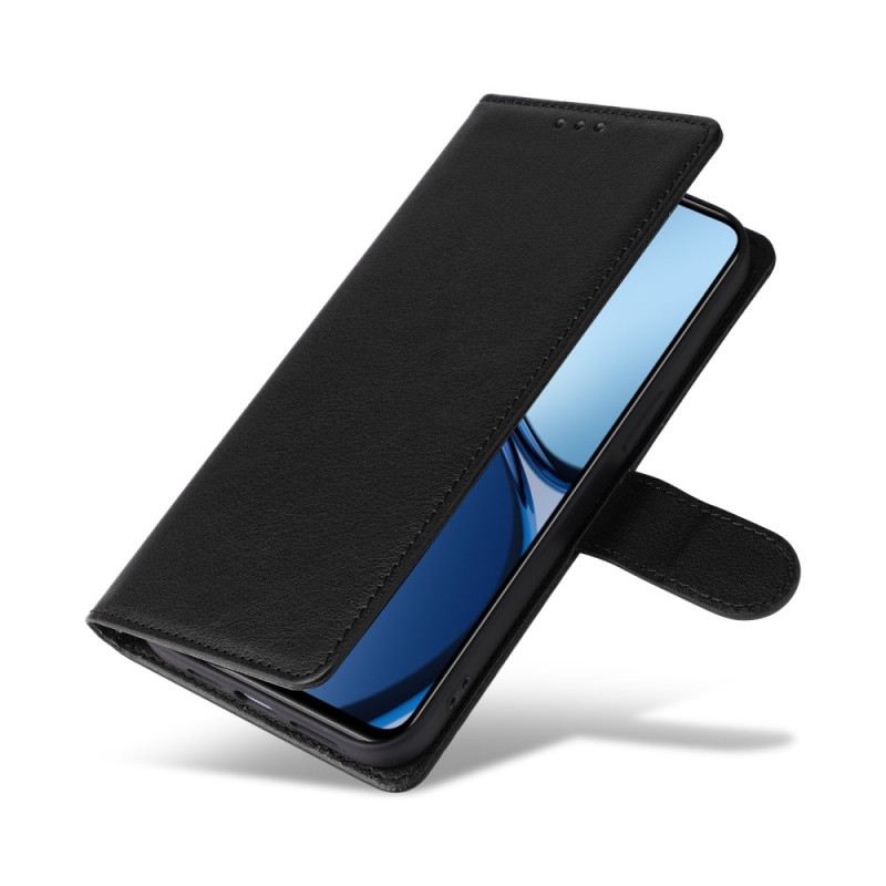 Lederhüllen Realme Note 60 Handyhülle Glatte Lederoptik