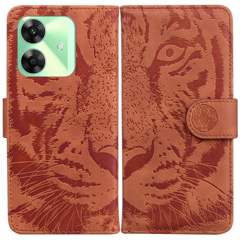 Lederhüllen Realme Note 60 Handyhülle Tigerprint