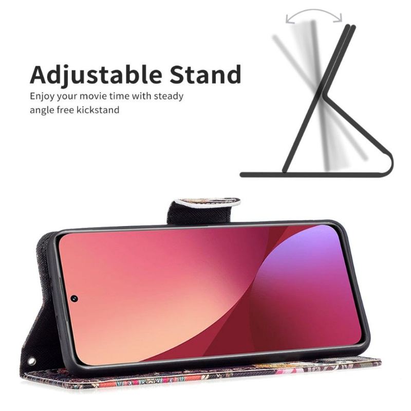 Lederhüllen Für Xiaomi 12 Elefantenmuster
