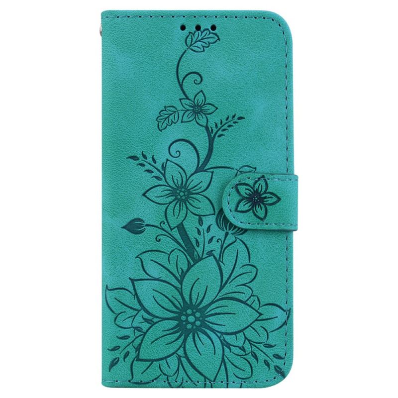 Lederhüllen Samsung Galaxy S24 Fe Floraler Wildledereffekt
