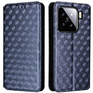 Flip Case Xiaomi 15 Handyhülle Geldbörse Mit 3d-diamanten