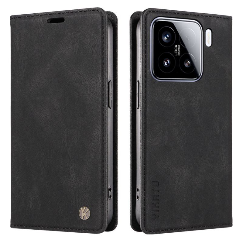 Flip Case Xiaomi 15 Handyhülle Yikatu Wildleder-effekt