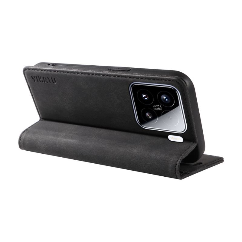 Flip Case Xiaomi 15 Handyhülle Yikatu Wildleder-effekt