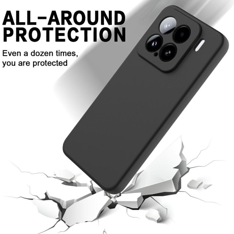 Hülle Für Xiaomi 15 Trageband Aus Flüssigsilikon