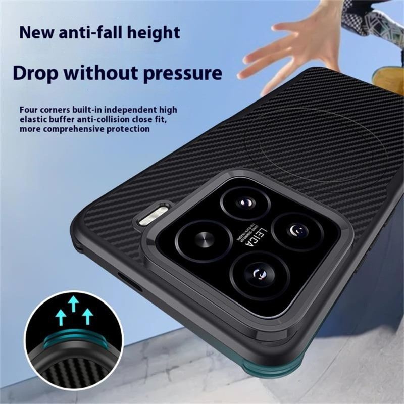 Hülle Xiaomi 15 Handyhülle Magsafe-kompatible Carbonfaser