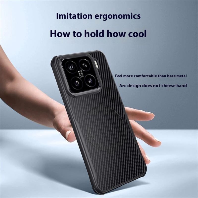 Hülle Xiaomi 15 Handyhülle Magsafe-kompatible Carbonfaser