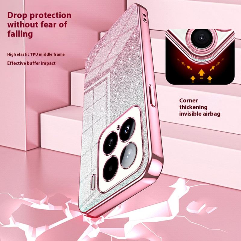 Hülle Xiaomi 15 Handyhülle Pailletten Mit Farbverlauf