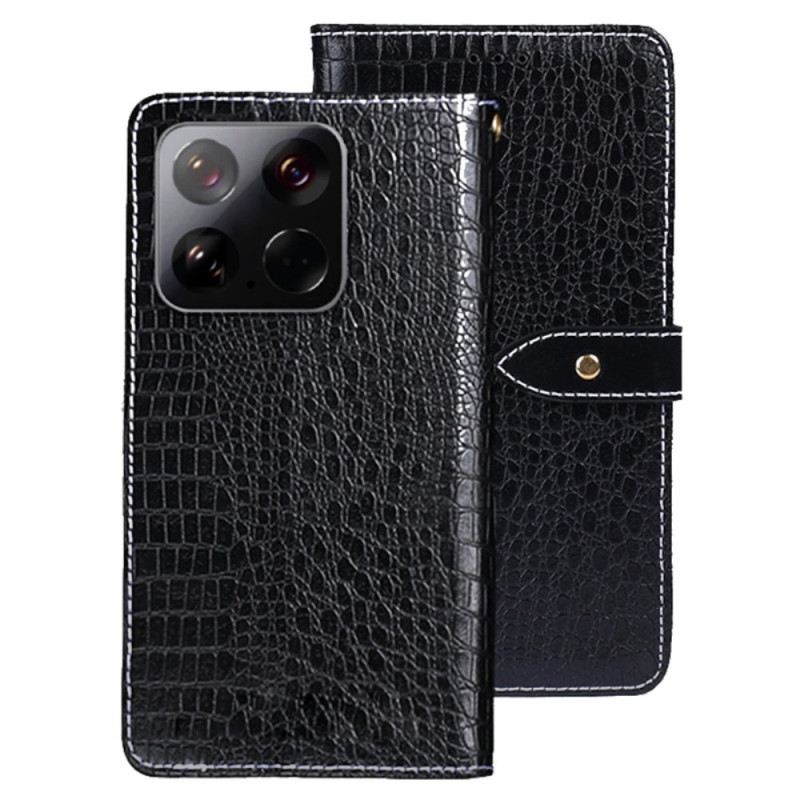 Lederhüllen Für Xiaomi 15 Idewei In Krokodiloptik