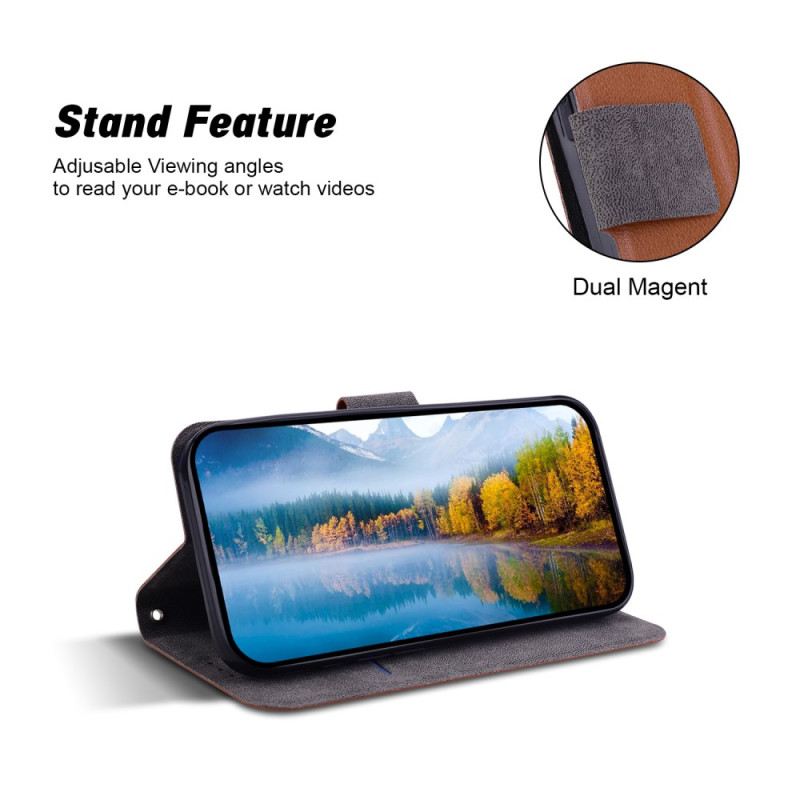 Lederhüllen Für Xiaomi 15 Klassischer Riemen