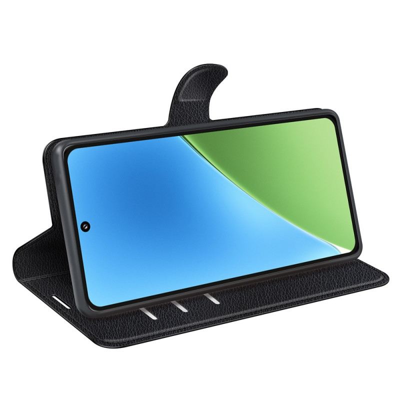 Lederhüllen Für Xiaomi 15 Klassisches Kunstleder In Litschi-optik