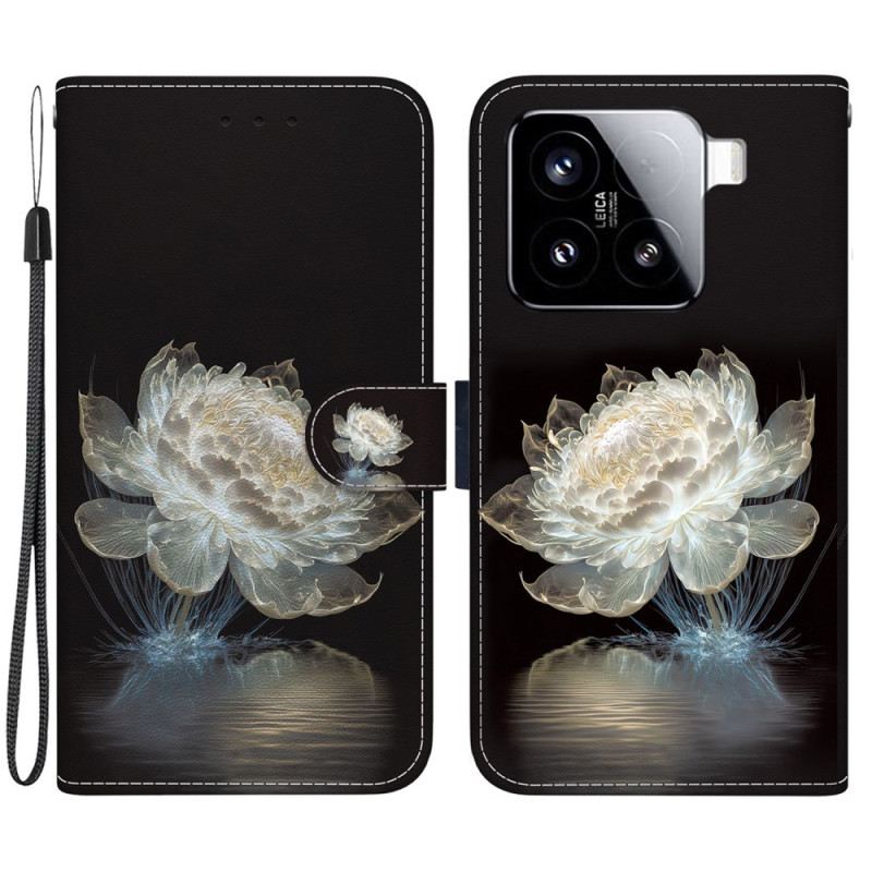 Lederhüllen Für Xiaomi 15 Kristallpfingstrose
