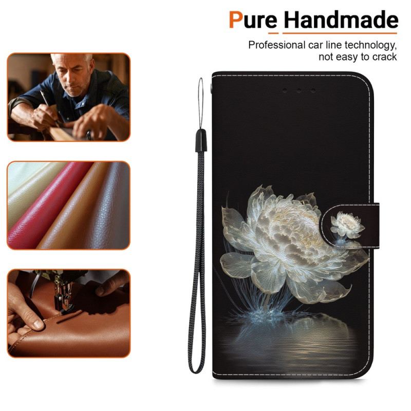 Lederhüllen Für Xiaomi 15 Kristallpfingstrose