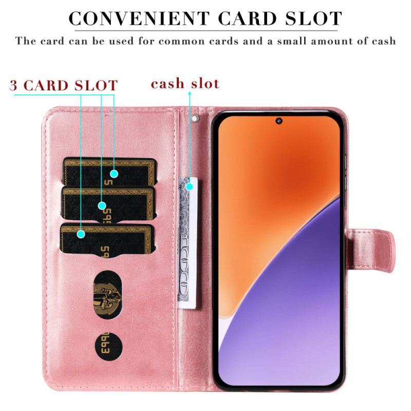 Lederhüllen Für Xiaomi 15 Reißverschlusstasche