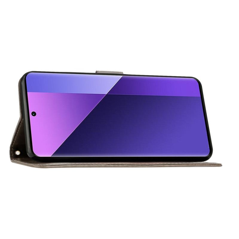 Lederhüllen Xiaomi 15 Handyhülle Blumenmuster