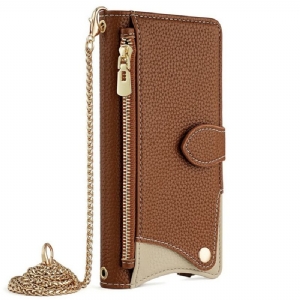 Lederhüllen Xiaomi 15 Handyhülle Brieftasche Und Kette