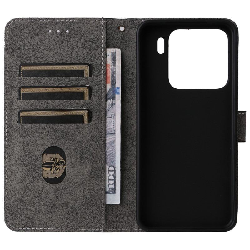 Lederhüllen Xiaomi 15 Handyhülle Geldbörse In Wildlederoptik Mit Rfid-schutz