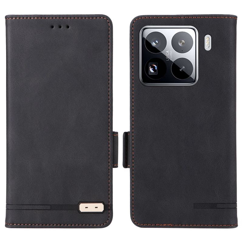 Lederhüllen Xiaomi 15 Handyhülle Geldbörse Mit Metallverzierung