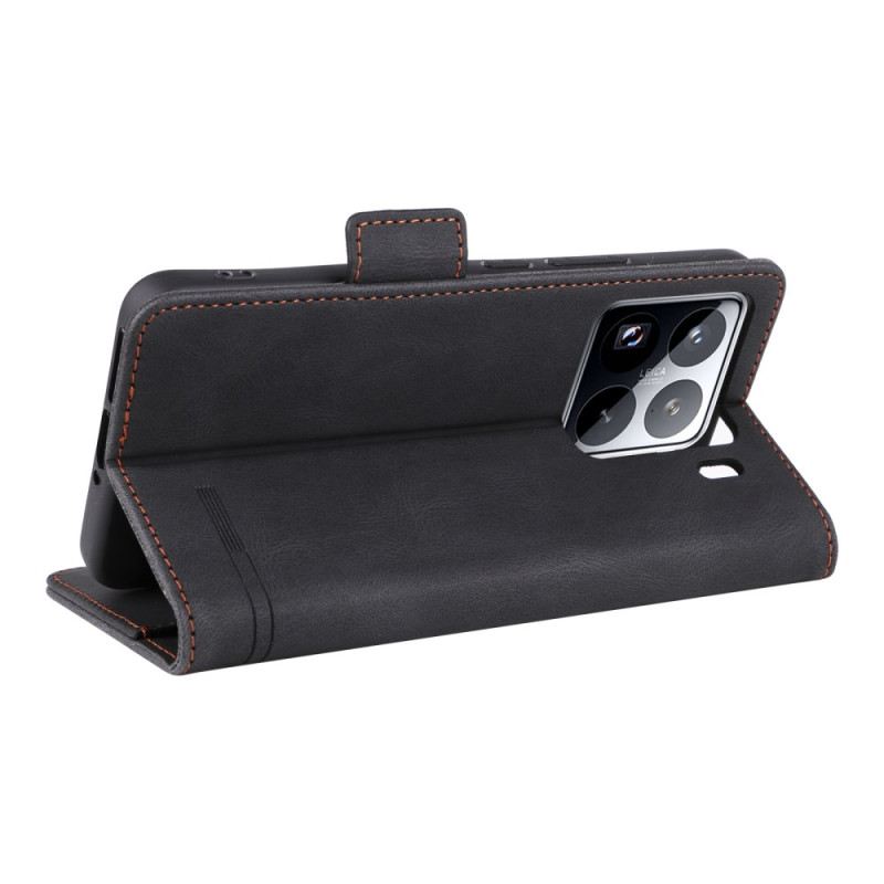 Lederhüllen Xiaomi 15 Handyhülle Geldbörse Mit Metallverzierung