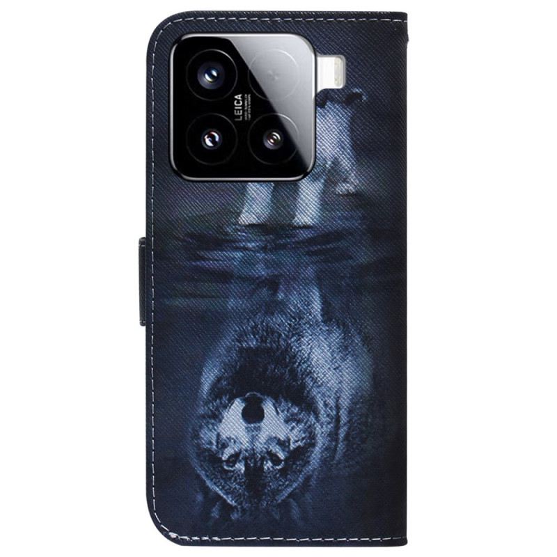 Lederhüllen Xiaomi 15 Handyhülle Welpentraum