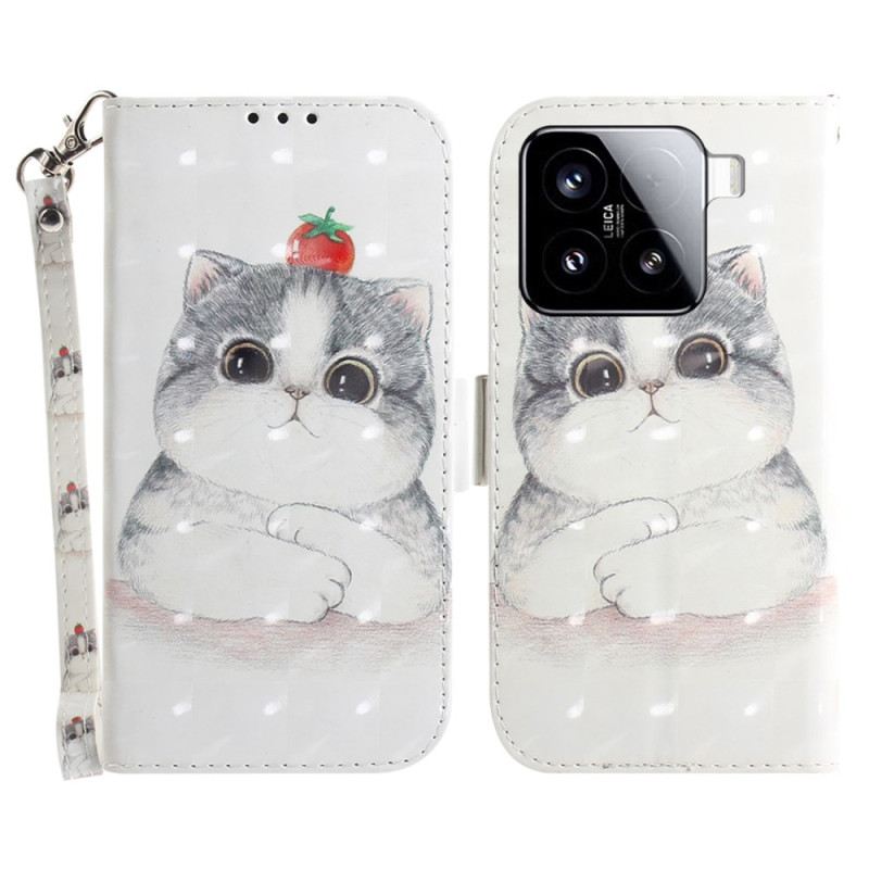 Lederhüllen Xiaomi 15 Niedliche Katze