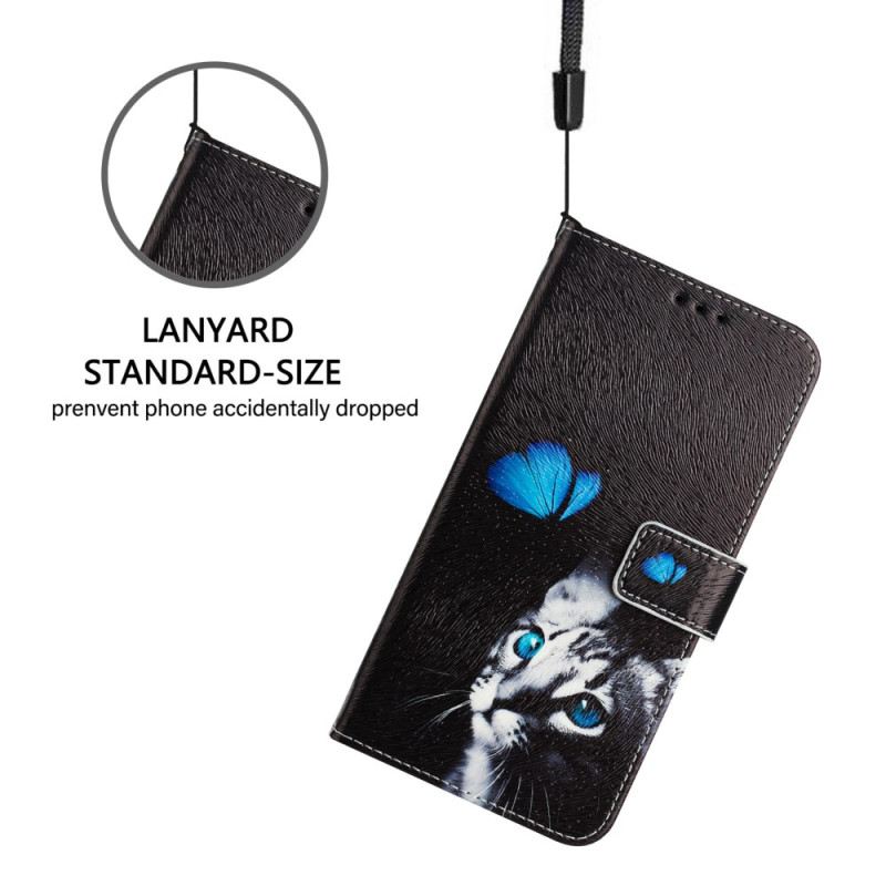 Lederhüllen Xiaomi 15 Schmetterling Und Katze