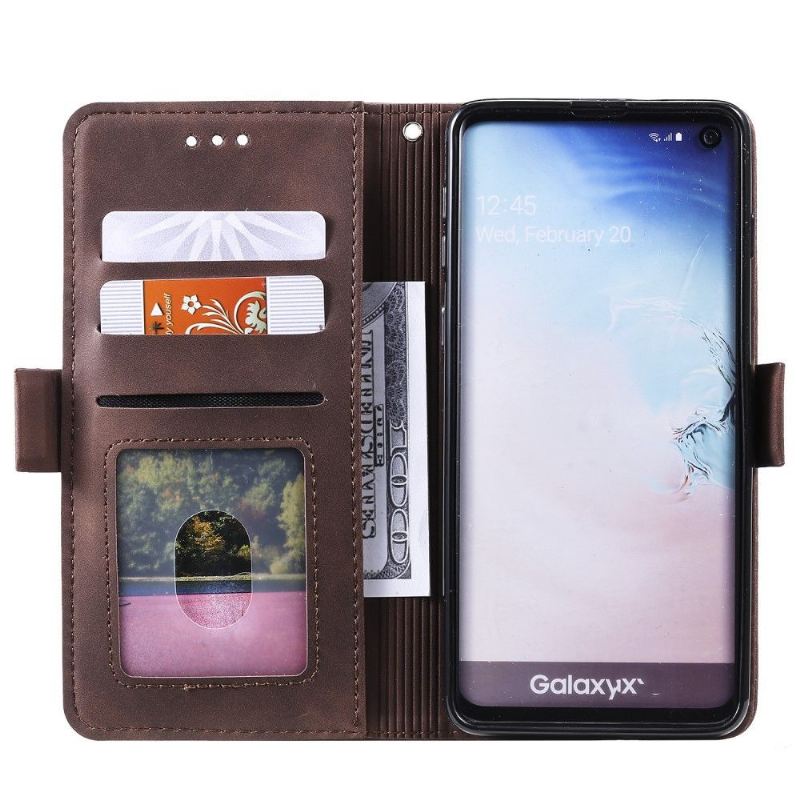 Flip Case Für Samsung Galaxy S10 Plus Vintage-tasche