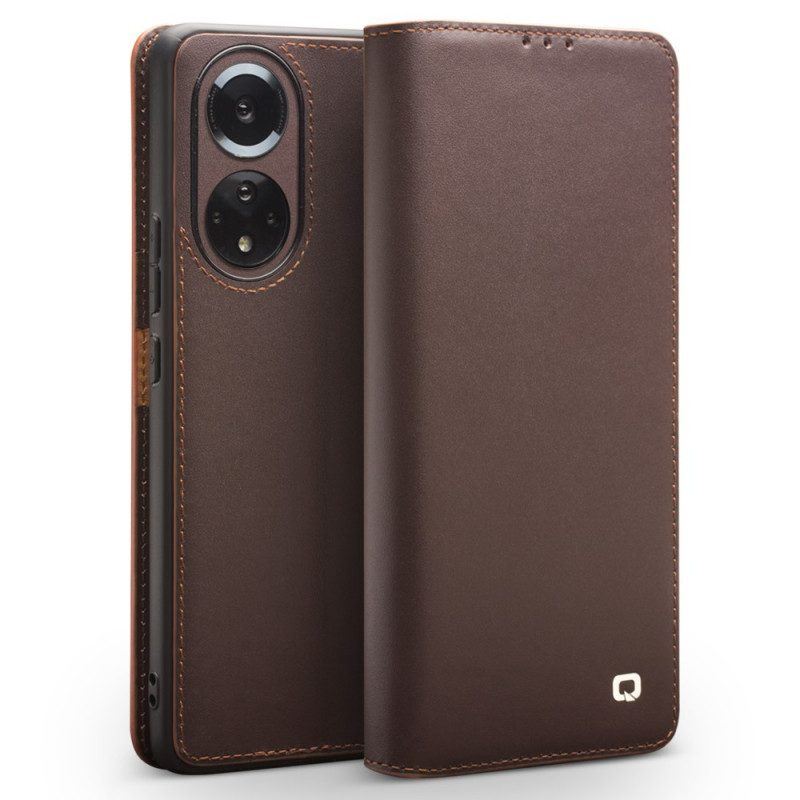 Schutzhülle Für Honor 50 Pro Flip Case Pro Echtes Qialino-leder