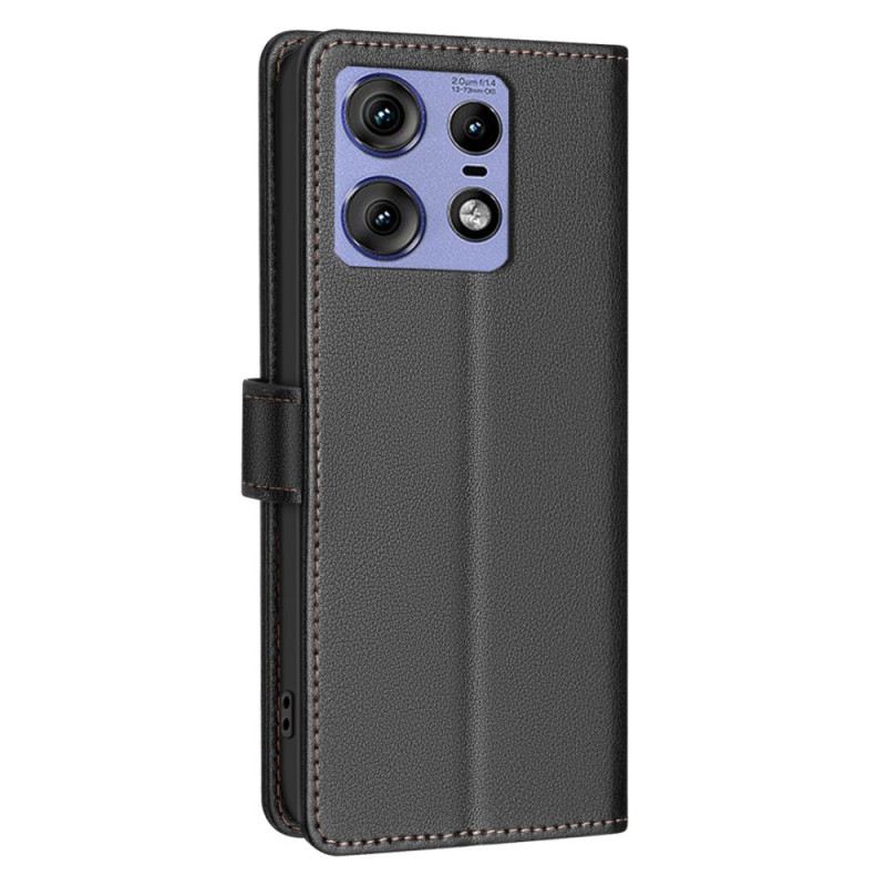 Lederhüllen Motorola Edge 50 Pro Handyhülle Rfid-geldbörse