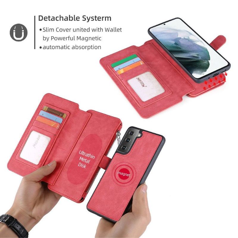 Handyhülle Lederhüllen Für Samsung Galaxy S22 5G Schutzhülle 007-serie