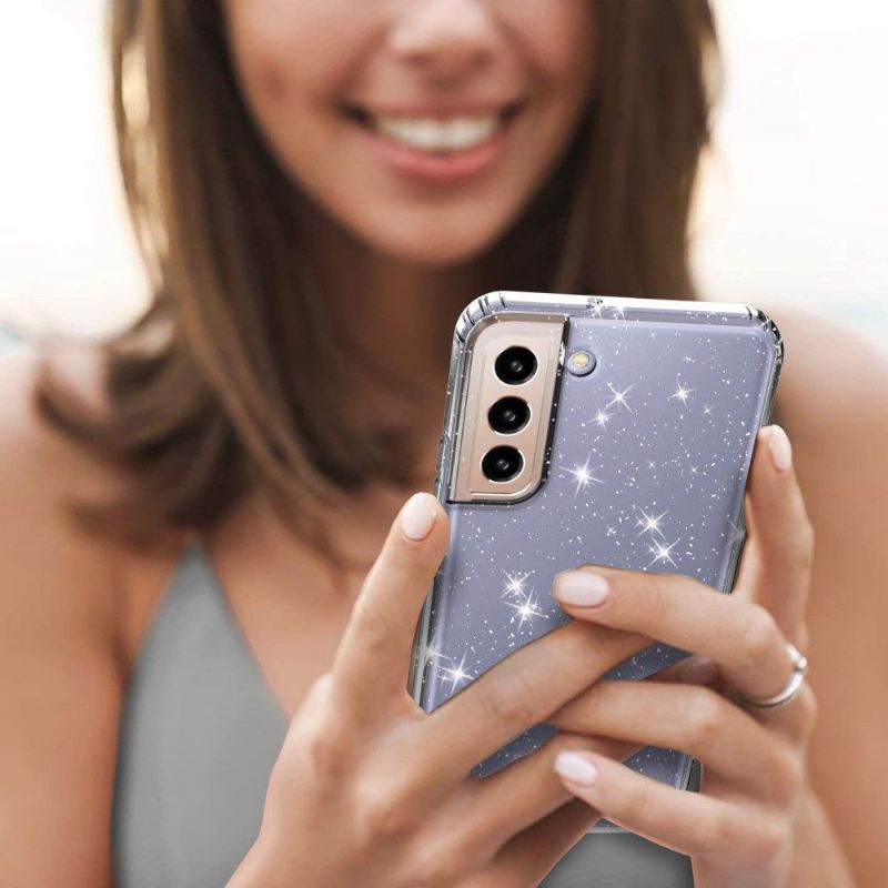 Hülle Für Samsung Galaxy S22 5G Funkelnde Pailletten