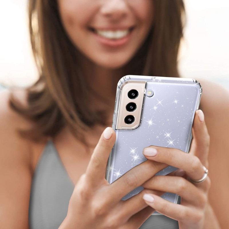 Hülle Für Samsung Galaxy S22 5G Funkelnde Pailletten