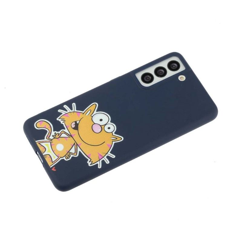 Hülle Für Samsung Galaxy S22 5G Mit Kordel Cartoon-katze