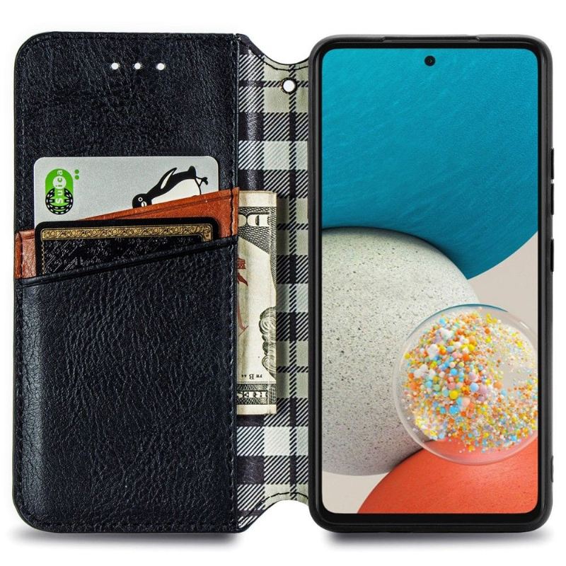 Flip Case Für Samsung Galaxy A53 5G Kartenhalter Im Kub-design