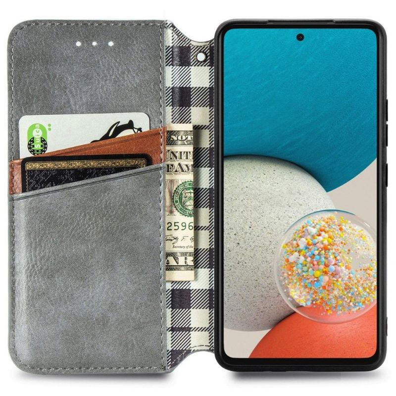 Flip Case Für Samsung Galaxy A53 5G Kartenhalter Im Kub-design