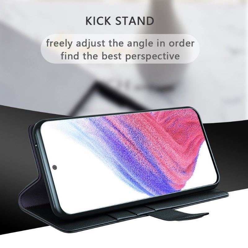 Flip Case Für Samsung Galaxy A53 5G Premium-leder